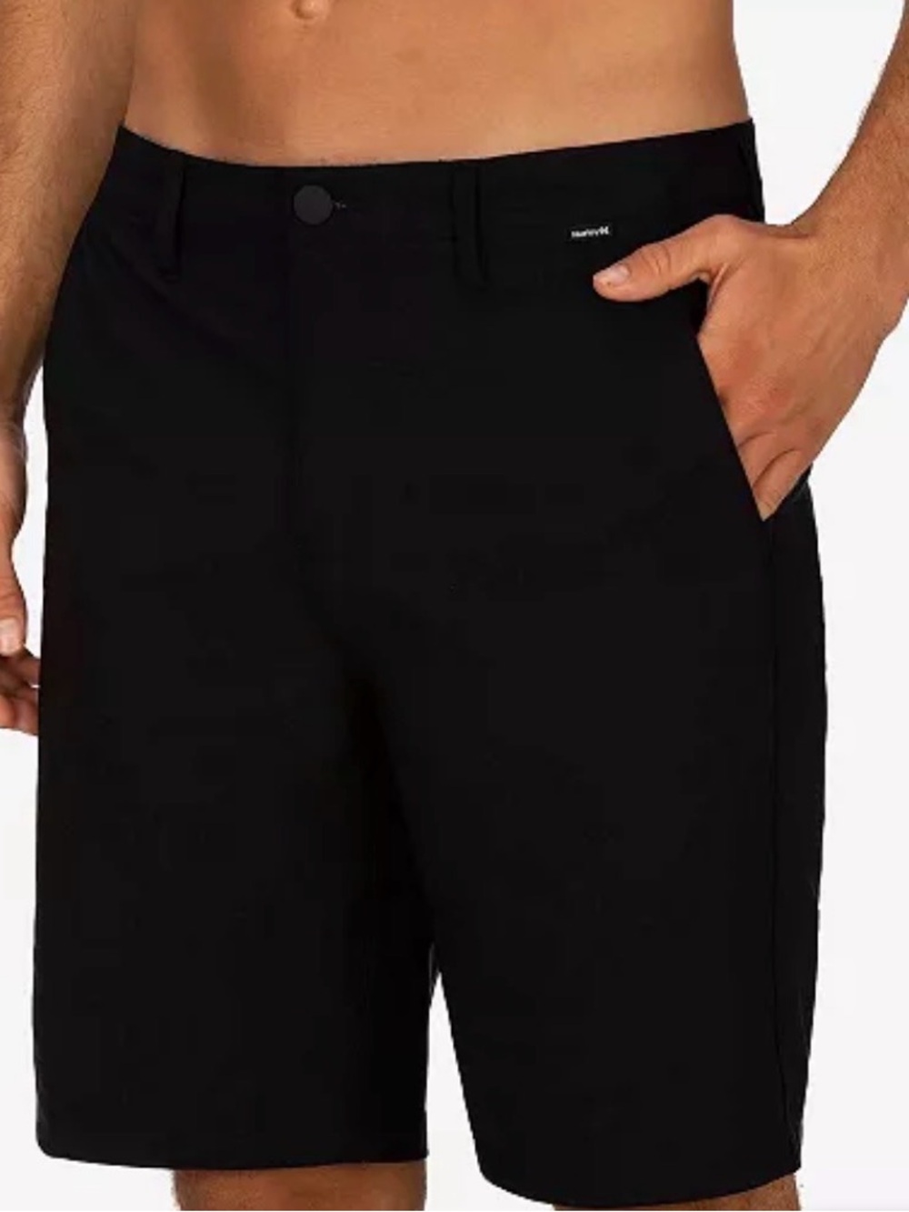 Hurley Men's Black Hybrid Walkshorts